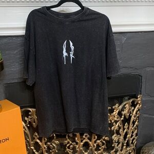 Charcoal Graphic Tee with Unique Design